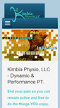 Mobile Screenshot of kimbiaphysio.com